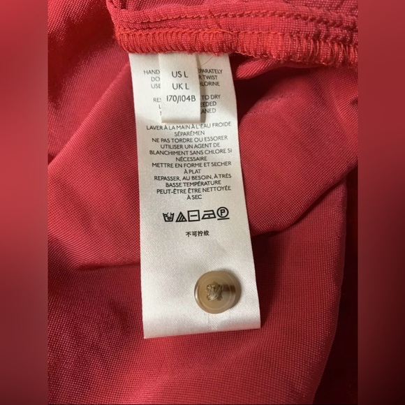 Anthropologie Pilcro Velvet Button-Up Cherry Red Blouse | Large | Stunning Color - Picture 10 of 14